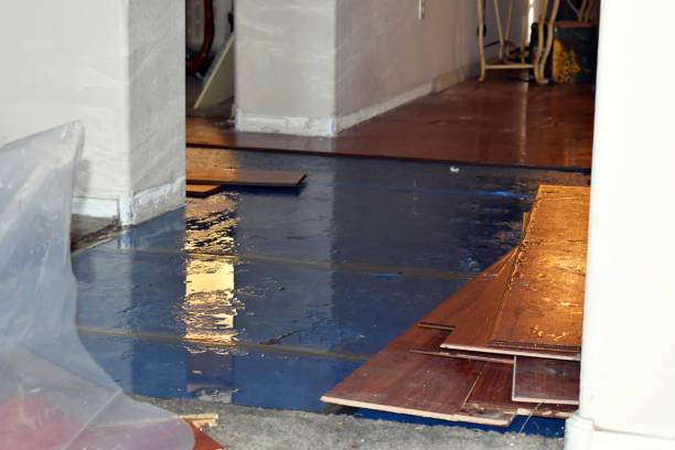Professional Burst Pipe Cleanup technician working in Hubertus, WI
